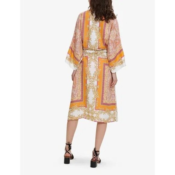 MAJE Linen Blend Kimono Top Voquillage Eu 38/ US Medium New With Tag - Picture 2 of 6